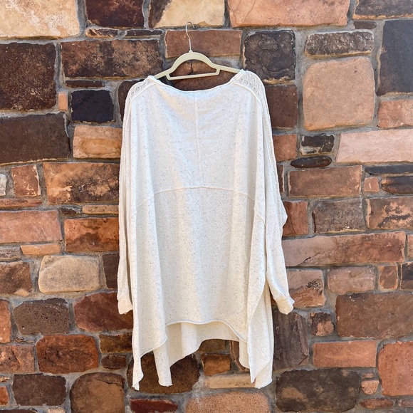 Free People My Girl Pullover Ivory/Ecru Tunic Sweater Size XL - Picture 16 of 16